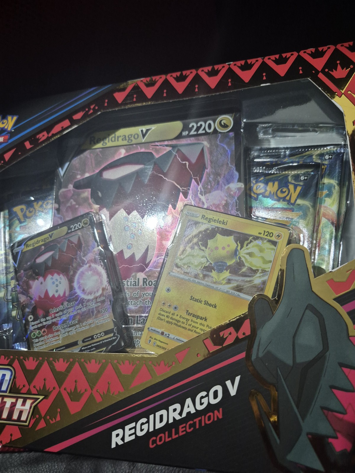 Pokemon CROWN ZENITH REGIDRAGO V Collection Box New & Sealed