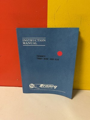 TENNEY 488/232 Environmental Test Equipment Instruction Manual