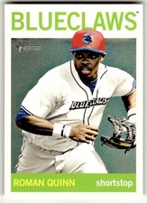 2013 Topps Heritage Minor League #137 Roman Quinn Lakewood Blueclaws Baseball