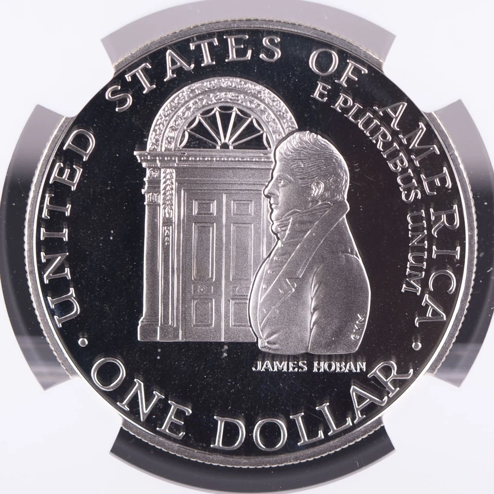 Certified 1992-W Silver $1 NGC PF69 Ultra Cameo White House James Hoban - Image 3 of 3