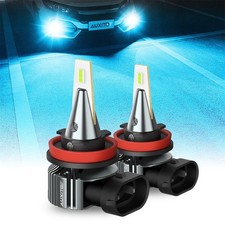 2x H11 LED Fog Driving Daytime Running Light Bulbs Super Bright Ice Blue 8000K