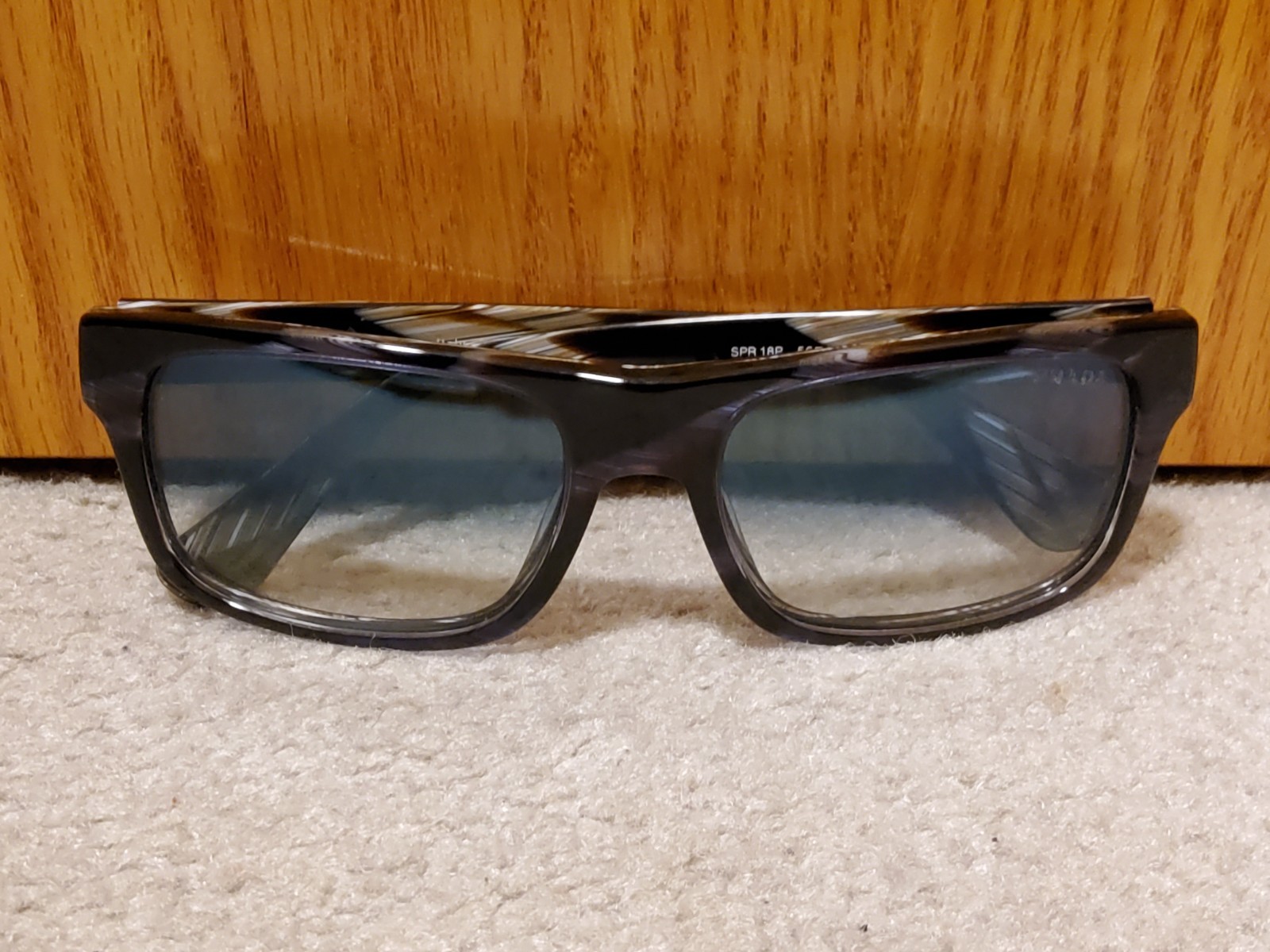 Mens Prada EAR1H2 Black/Tan Tortoise Glasses Tinted Frames Only Full Rim Italy thumbnail 5