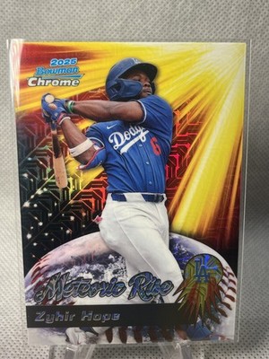 2025 Bowman Chrome Zyhir Hope Meteoric Rise Mojo Refractor Los Angeles Dodgers