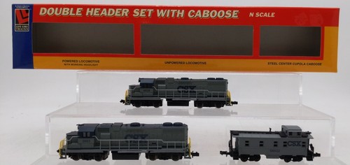 Locomotora Life Like 7628 39162 escala N CSX GP38, unidad ficticia y caboose LN/caja | Zustand: Used