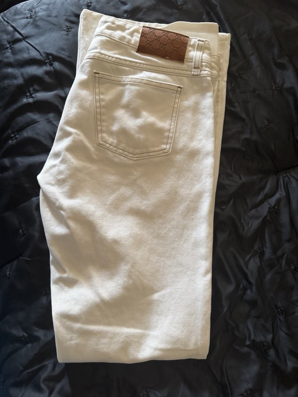 Gucci Women's White Bootcut Jeans