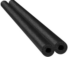 Pool Noodles Foam Tube Thick Hollow 52 Inches Long 2-Pack Black Floating