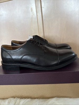 Johnston & Murphy Tabor 13M Black Leather Cap-Toe Derby Shoes NIB Johnston & Murphy NEW Tabor 13M Black Cap Toe Calf Skin  main image 2