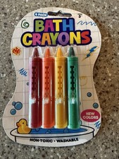 4-Pack Bath Crayons, Washable Crayons, Non-Toxic Bathtub Crayons For Kids