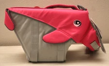 VIVAGLORY Medium Dog / Pink Whale Shaped Sports Style Adjustable Life Vest