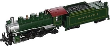Bachmann Prairie 2-6-2 with Tender Southern Green - HO Scale Model Train Steam