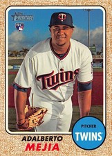 Adalberto Mejia 2017 Topps Heritage 550 Minnesota Twins Rookie Baseball Card