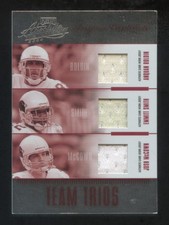 2004 ABSOLUTE EMMITT SMITH-ANQUAN BOLDIN-Mccown triple game worn jersey 005/100