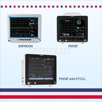 #ad 12quot; Patient Monitor ICU CCU Vital Signs Monitor ECG NIBP TEMP RESP SPO2 PR ETCO2 $342.00