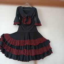 Flamenco Skirt Black and Red Dots