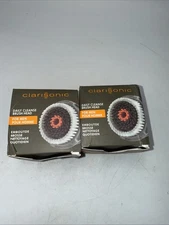 Clarisonic Men's Facial Daily Cleanse/Alpha Fit Brush Head - NIB - Twin Pack!!!