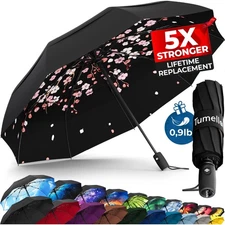 Strongest Windproof Travel Umbrella (Compact, Superior & Beautiful), Small St...