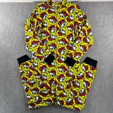 Bucees Unisex Adult Union Suit One Piece Pajama Hooded Fleece Jumpsuit S/M