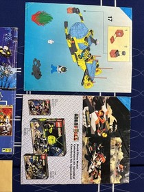 LEGO SYSTEM VINTAGE MANUAL LOT SPACE POLICE AQUAZONE 2153 6957 2162 6175 2160 +