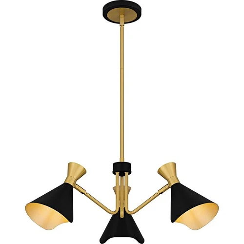 Quoizel ADN5026MBK OPEN BOX Arden Chandelier Matte Black - Picture 1 of 9
