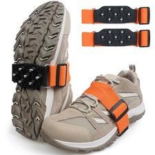 Ice Cleats Snow Traction Cleats for Walking on Snow and Ice Mid-Sole Non-Slip...