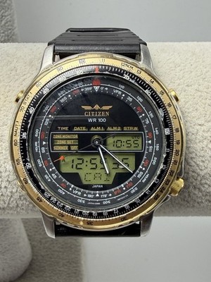 Citizen C080-088611 Wingman New Battery Mens Watch 41MM 8.5'' Vintage