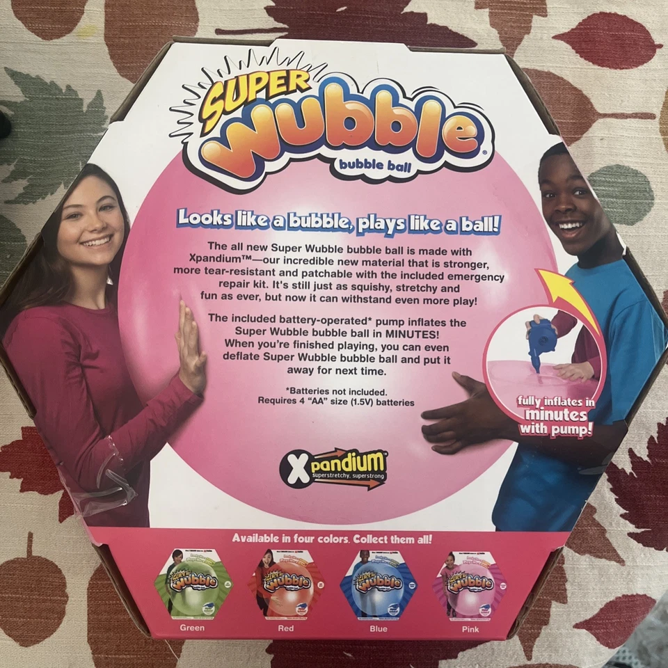 Power Pink-Super Wubble Bubble Ball Tear Resistant with Pump - Image 2 of 2