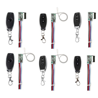 RF 433MHz 12V Mini drahtlose Fernbedienung Schalter Sender Empfänger 1CH