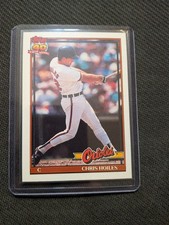 Topps 1991 Chris Hoiles #42 Baltimore Orioles MLB Baseball 40 Years Card