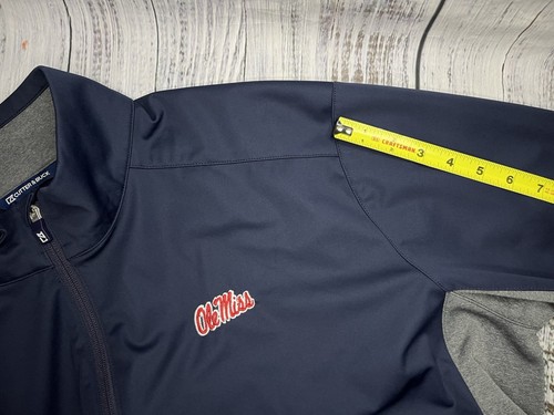 Ole Miss Cutter & Buck Men’s Zip Up Jacket Blue Gray Size 2XL - Picture 9 of 14