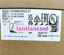 ONE NEW DELTA FREQUENCY CONVERTER VFD450CP43S-21