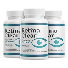  3 Pack Retina Clear Capsules, RetinaClear Eye Health Support 180 Capsules 