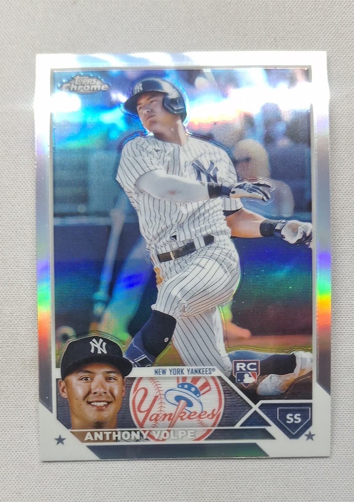2023 Topps Chrome - Anthony Volpe #4 Prism Refractor (RC)