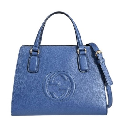 GUCCI outlet goods Shoulder Bag 607722 leather Soho Interlocking G used