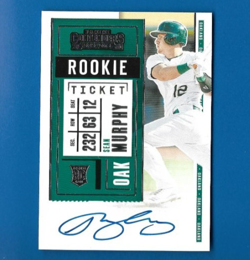 2020 Panini Contenders Ticket Sean Murphy AUTO Rookie Variation Oakland A's #116