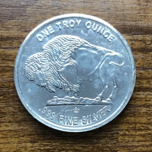 1 Troy oz Silver Buffalo/Indian  Head Round - Brilliant Uncirculated