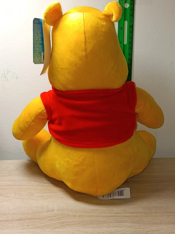*FREE SHIP* 12" WINNIE the POOH Large Deluxe Super Soft Plush Toy Disney - Image 3 of 4