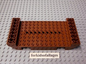 Lego Boat Hull Middle Part 8x16x2 1/3 Reddish Brown 2560 Pirate Ship 6243 7018