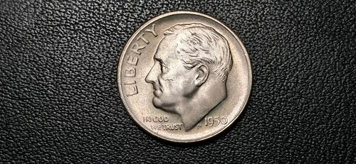 1950 S Roosevelt Silver Dime 10c Gem BU Uncirculated Coin US Mint Free Shipping