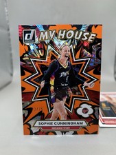 #ed/75 2025 Panini Donruss WNBA My House Orange Fireworks Holo Sophie Cunningham