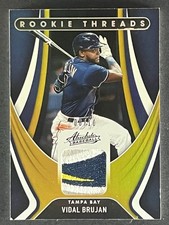 2022 Panini Absolute - Retail Rookie Threads Vidal Brujan #RT-VB Gold /10 MEM RC