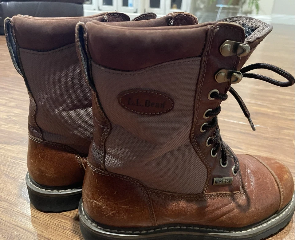 L.L. Bean кенгуру Gore Tex кожи туристические ботинки шнурует вверх коричневый женский размер 7 - Изображение 2 из 4