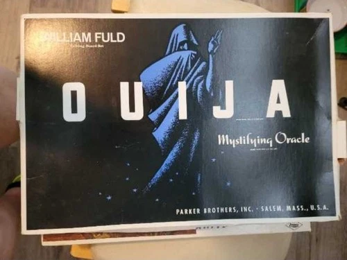 Ouija Board Mystifying Oracle w/Planchette Vtg  William Fuld Parker Brothers