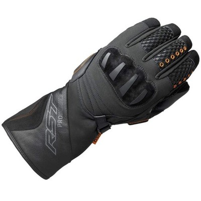 RST Pro Series Artic D3O wasserdichte Motorradhandschuhe schwarz