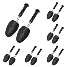 6 Pairs Plastic Shoe Tree Stretcher Shaper for Men Black 
