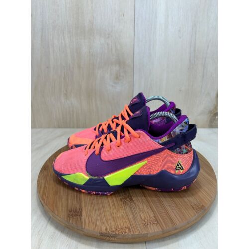 Nike Zoom Freak 2 Bright Mango Athletic Basketball Shoes Womens Size 6 (4.5y) - Afbeelding 1 van 7
