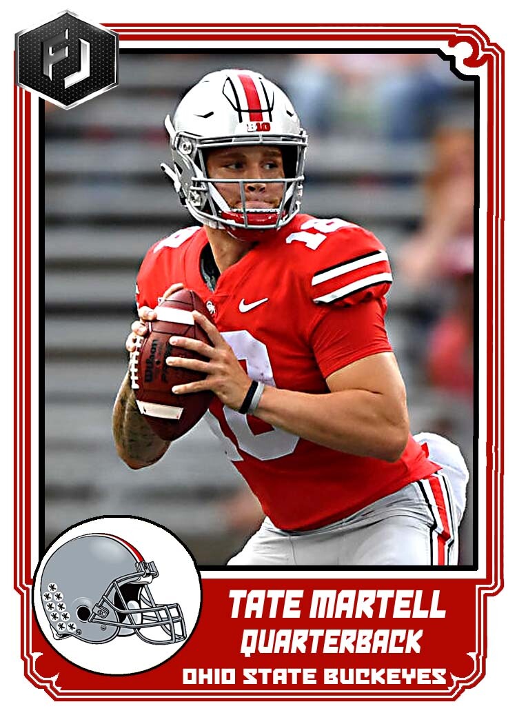 ACEO TATE MARTELL OHIO STATE BUCKEYES CUSTOM HAND MADE ART CARD