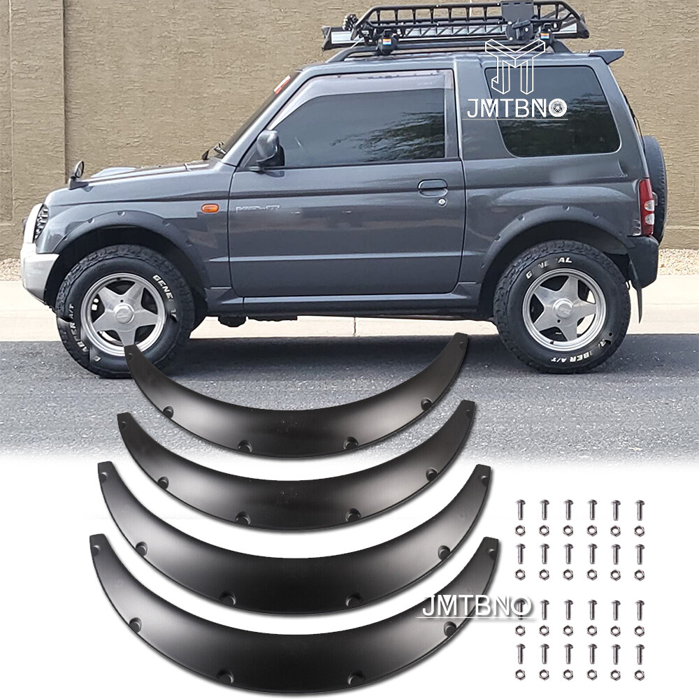PAJERO MINI フェンダーアーチ 4個セット 4x Car Fender Flares Wide Body Wheel Arches Extension For