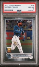2022 Topps Chrome - Wander Franco (RC #35) PSA Mint 8 Tampa Bay