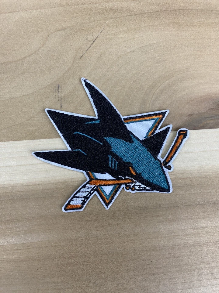 San Jose Sharks Embroidered Iron On Patch 3”x2.5”