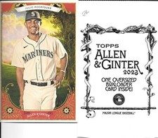 2023 Topps Allen & Ginter JULIO RODRIGUEZ (Mariners) *OVERSIZED BOXLOADER* BC-14